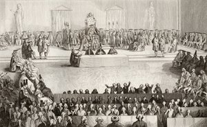 路易十六统治时期的国民议会（1754-93），来自科拉特的“法国历史”，出版于1840年 作者 法语学校