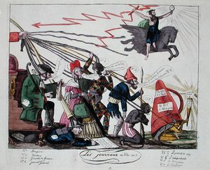 1815 年 5 月报纸（彩色版画） 作者 法语学校