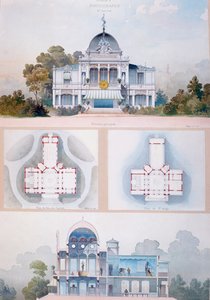 1867年巴黎世界博览会摄影馆，c.1867（纸上写着） 作者 法语学校