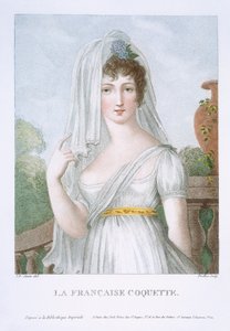 漂亮的法国女孩，1816年 作者 法语学校