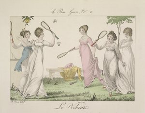 Shuttlecock，板块11来自Le Bon Genre，1802 作者 法语学校