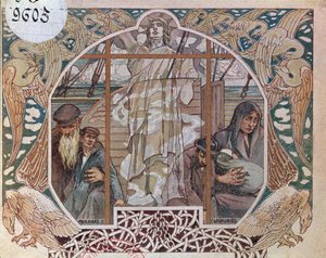 自由精神作为唯一的希望，涵盖了Au dela de lOcean，1909年的插图 作者 法语学校