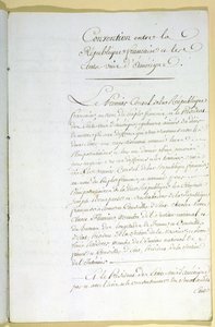 Mortefontaine条约，1800年9月30日 作者 法语学校