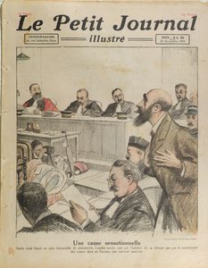 1921年11月20日，来自Le Petit Journal的Henri Desire Landru（1869-1922）的审判 作者 法语学校