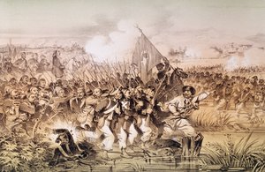 1855年9月6日，土耳其军队在Omar Pasha的指挥下穿越Ingour 作者 法语学校