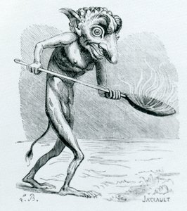 Ukobach，来自Dictionnaire Infernal的插图由Jacques Albin Simon Collin de Plancy，1818年 作者 法语学校