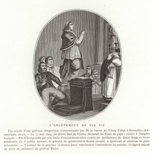 1809年7月6日，罗马教皇庇护七世被绑架 作者 法语学校