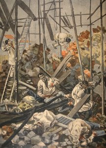 在Chesnay发生的事故，来自Le Petit Journal：Illustrative Supplement，1898年的插图 作者 法语学校