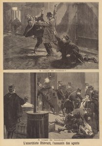无政府主义者Georges Etievant在巴黎袭击警察 作者 法语学校