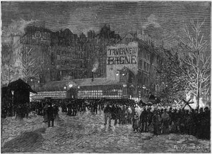 蒙马特的年度节日和巴黎的Taverne du bagne，在 "图画的世界 "中。 作者 法语学校