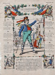 1810年的应征者，19世纪的法国歌曲。 作者 法语学校