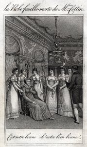 科廷夫人（Sophie Cottin Rostand）（1770-1807）法国作家的枯叶裙。 作者 法语学校