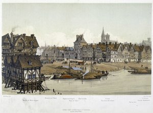 1583 年的巴黎市政厅区 - 在“历代巴黎：寺庙和皇家街”中，19 世纪后期 作者 法语学校