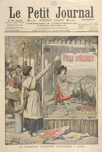 1906年10月11日，来自le Petit Journal的巴黎第一个女性广告牌