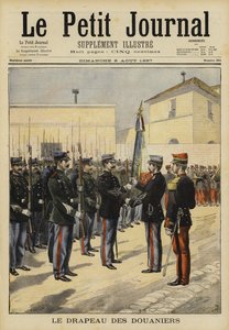 海关官员的旗帜，法国波尔多，1897年 作者 法语学校