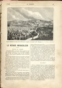 拿撒勒前营地的总体外观，根据 M. Mougeot. 的草图绘制，《Le Pèlerin》 作者 法语学校