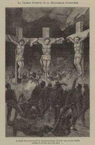 The great test of the masons of the forest (engraving) 作者 法语学校