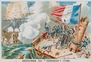 1794年法国军舰Vengeur du Peuple的英雄主义。 作者 法语学校