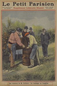 The holidays of President Fallieres of France: the grape harvest at his home in the village of Loupillon (colour litho) 作者 法语学校