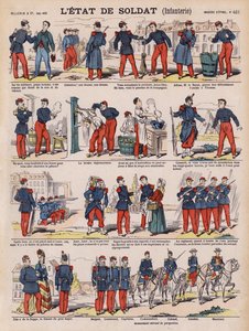 法国步兵的生活（彩色石版画） 作者 法语学校