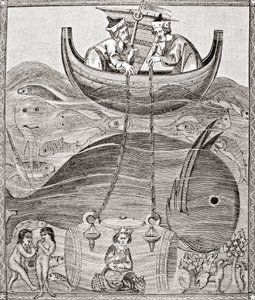 The marine world according to the conceptions of the Middle Ages, from Science and Literature in The Middle Ages by Paul Lacroix pub. London 1878 作者 法语学校