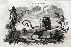 蠓⒖?埃索普的寓言。(希腊作家Esopo或Ecopus，公元前6世纪）由Guillaume Montfort和Beauble于1801年撰写的Gravees。 作者 法语学校