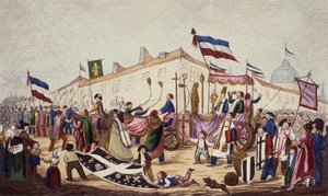 1793年11月，被拖到大会上的迷信遗迹 作者 法语学校