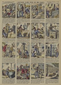 The story of a 20 Franc coin (colour litho) 作者 法语学校