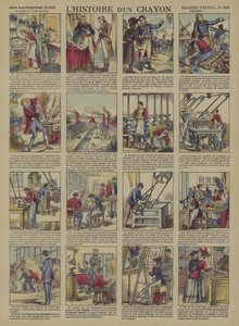 铅笔的故事（彩色石版画） 作者 法语学校