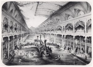 1847年巴黎香榭丽舍大街的水上体育馆 作者 法语学校