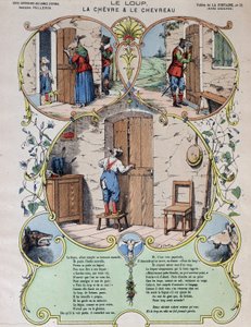 The wolf, the goat and the goat - Fables de La Fontaine en images d