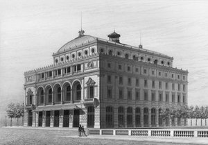 抒情剧院，现在是城市剧院，Place du Chatelet，巴黎 作者 法语学校