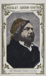 Theophile Gautier，作家（彩色照片） 作者 法语学校