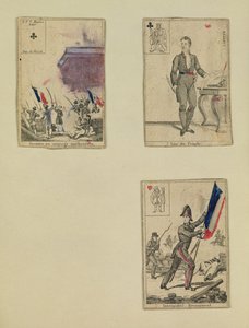 纪念1831年7月英雄的三张扑克牌，1831年 作者 法语学校