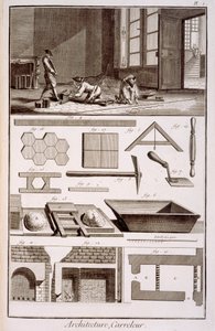 Tider-laying，来自Diderots Encyclopedie，1751-72 作者 法语学校