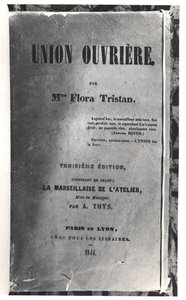 Flora Tristan（1803-44）的Union Ouvriere的标题页，发表于1844年 作者 法语学校