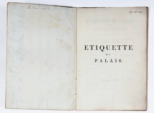 1805年卢卡礼仪宫殿的标题页（印刷纸） 作者 法语学校