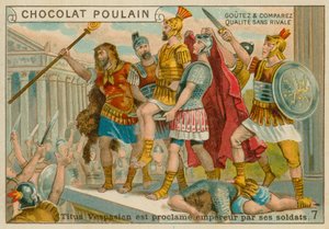 泰特斯被宣布为皇帝，Chocolat Poulain交易卡