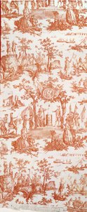 Toile de Jouy，于1790年7月14日在Champs de Mars（印花棉）上展示联邦节 作者 法语学校