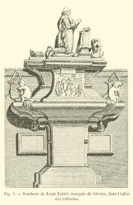 路易斯波蒂尔墓，Marquis de Gevres，在Celestines教堂 作者 法语学校