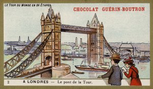 Tower Bridge, London (chromolitho) 作者 法语学校