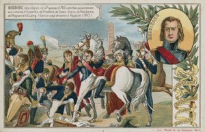 交易卡与图像描绘在Ratisbonne Napoloen波拿巴 作者 法语学校