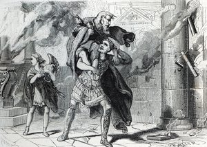 Trojan Leak (engraving) 1864 作者 法语学校