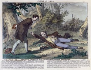 1869年，Troppmann在Wattwiller森林中毒害Jean Kinck 作者 法语学校