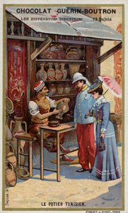 Tunisian potter (chromolitho) 作者 法语学校