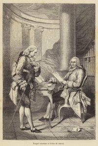 Turgot recevant sa lettre de renvoi (engraving) 作者 法语学校
