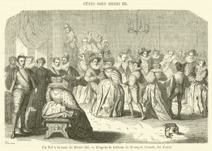 Un Bal a la cour de Henri III（雕刻） 作者 法语学校