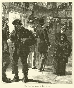 Un Coin De Rues A Londres（雕刻）。 作者 法语学校