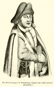 Un Meistersaenger de Nuremberg (engraving) 作者 法语学校