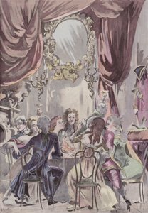 Palais-Royal的摄政晚宴 作者 法语学校